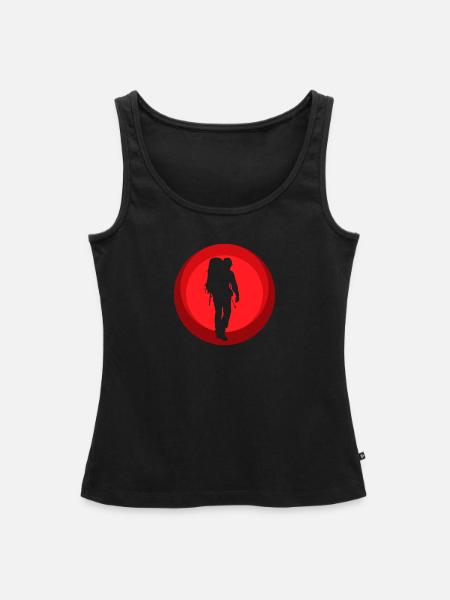 Backpacking Backpacker Wanderung - Frauen Premium Organic Tank Top - Schwarz