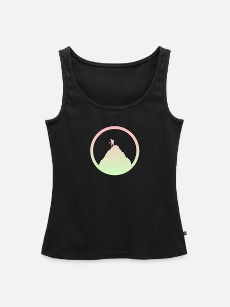 Kletterwand Berg Felsklettern - Frauen Premium Organic Tank Top - Schwarz