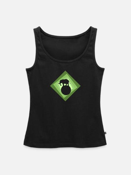 Zirkus Clown Zirkus - Frauen Premium Organic Tank Top - Schwarz
