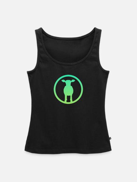 Kuh Hörner Hörner - Frauen Premium Organic Tank Top - Schwarz