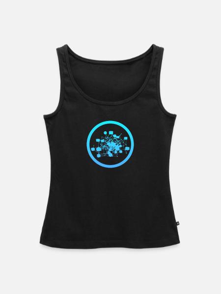 Kryptowährung Blockchain Crypto - Frauen Premium Organic Tank Top - Schwarz