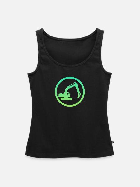 Baggerfahrer Baggerfahrer Baustelle - Frauen Premium Organic Tank Top - Schwarz