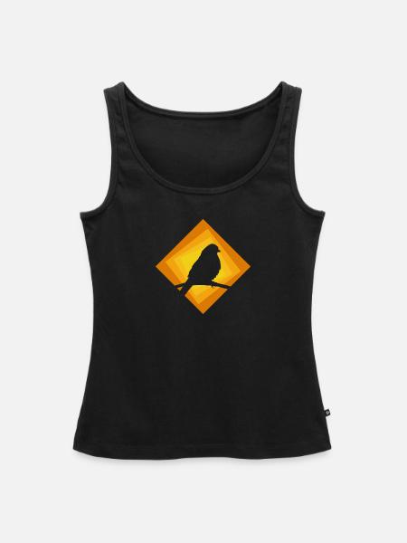 Sittich Vogel Sittich - Frauen Premium Organic Tank Top - Schwarz