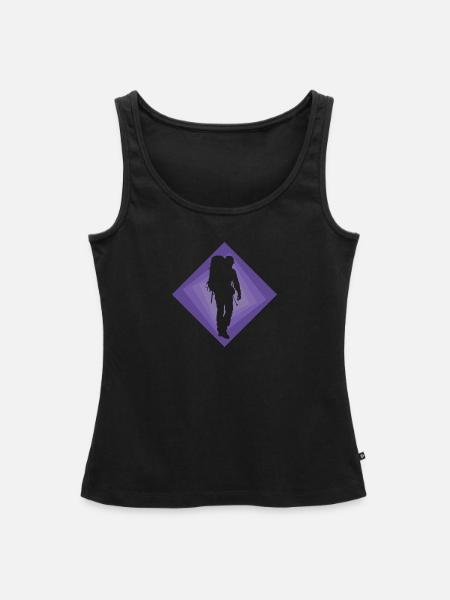 Backpacker Wandern Backpacking - Frauen Premium Organic Tank Top - Schwarz