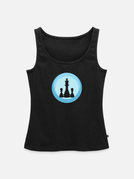 Schach Chess Schachmatt - Frauen Premium Organic Tank Top - Schwarz
