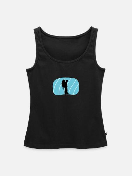 Backpacking Rucksack Backpacker - Frauen Premium Organic Tank Top - Schwarz
