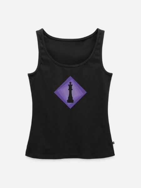Schach Schachmatt Strategie - Frauen Premium Organic Tank Top - Schwarz