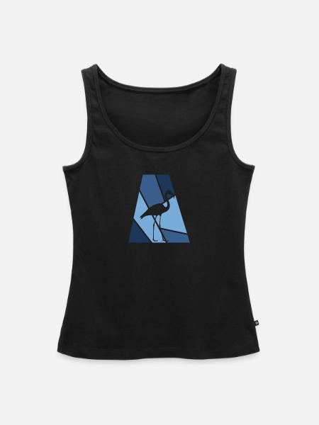 Flamingo Flamingos Flamingos - Frauen Premium Organic Tank Top - Schwarz