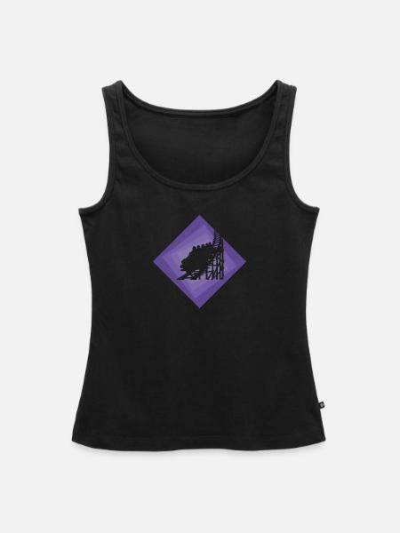 Achterbahn rollercoaster Kirmes - Frauen Premium Organic Tank Top - Schwarz