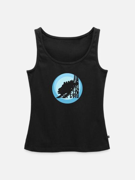 Achterbahn Maßkrug rollercoaster - Frauen Premium Organic Tank Top - Schwarz