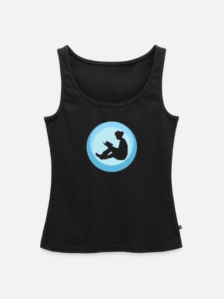 Lesen Writing - Frauen Premium Organic Tank Top - Schwarz