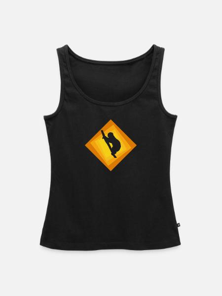 Faul Rest Müdigkeit - Frauen Premium Organic Tank Top - Schwarz