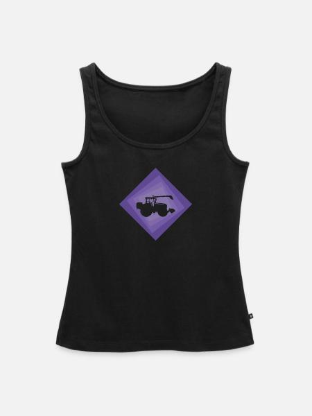 Landwirt Bauer Hof - Frauen Premium Organic Tank Top - Schwarz