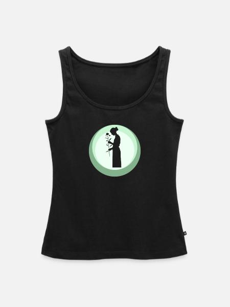 Floristik Garten - Frauen Premium Organic Tank Top - Schwarz