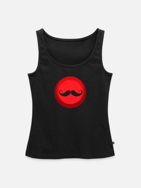 Bart Gesichtsbehaarung Baertig - Frauen Premium Organic Tank Top - Schwarz