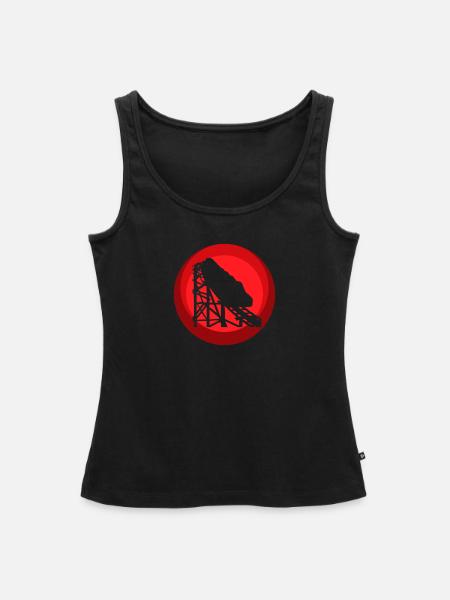 Achterbahn Festzelt - Frauen Premium Organic Tank Top - Schwarz