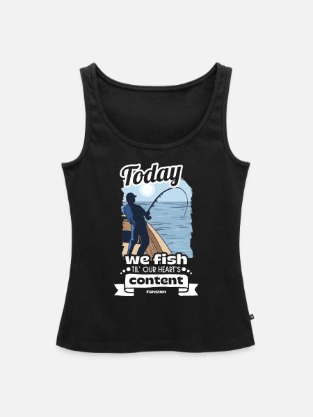 Angler - Frauen Premium Organic Tank Top - Schwarz