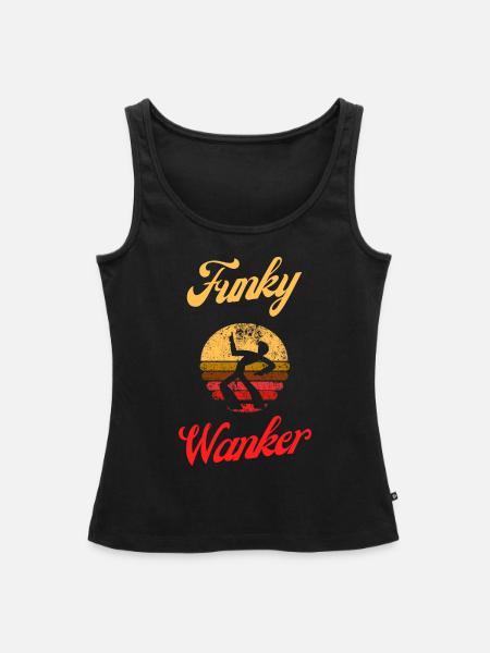 Funky Wanker - Frauen Premium Organic Tank Top - Schwarz