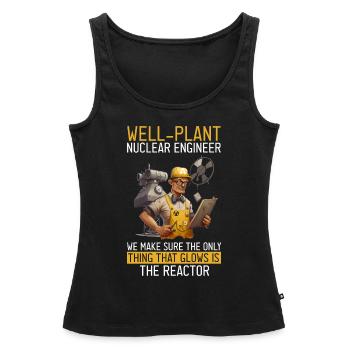 Kernenergie Spruch für Kernenergie - Frauen Premium Organic Tank Top - Schwarz - Vorne - AI Model Female 172 light (172cm)