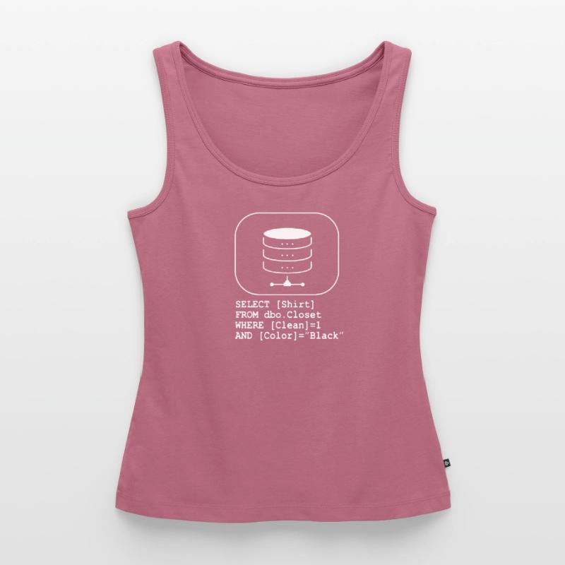 Code de base de données SQL Sarcasm Developer Gift Débardeur bio Premium Femme