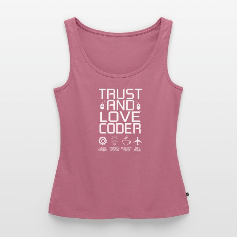 Coder Programmierer Kaffee Entwickler Geschenk Frauen Premium Organic Tank Top