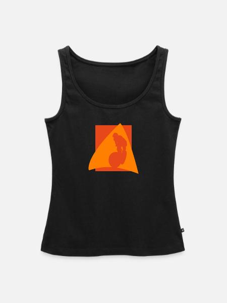Mountainbiking Trail - Frauen Premium Organic Tank Top - Schwarz