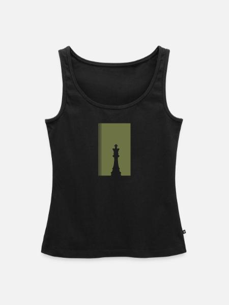 Schach Schachbrett Strategie - Frauen Premium Organic Tank Top - Schwarz