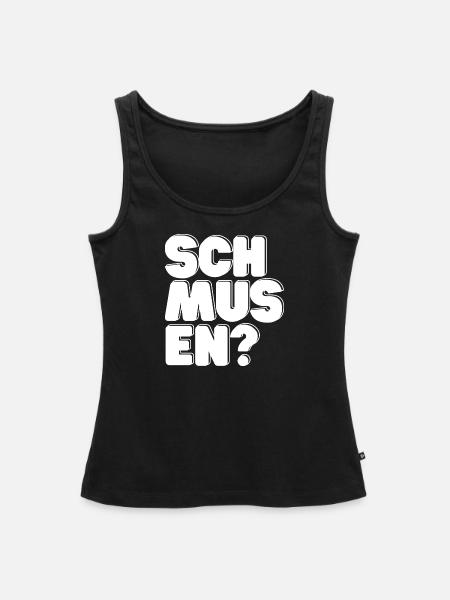 Schmusen? - Frauen Premium Organic Tank Top - Schwarz