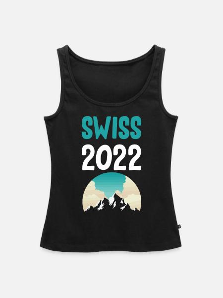 Swiss 2022 - Frauen Premium Organic Tank Top - Schwarz