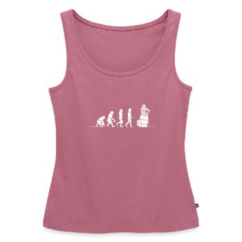 Evolution Imker Shirt - Geschenk Bienenzüchter Ges - Frauen Premium Organic Tank Top - Mauve - Vorne - AI Model Female 172 light (172cm)