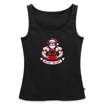 No lift no gift - Women’s Premium Organic Tank top - black - Front - AI Model Female 172 light (172cm)