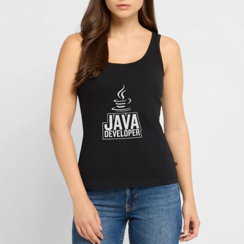 Café Java Developer Coffee Débardeur bio Premium Femme