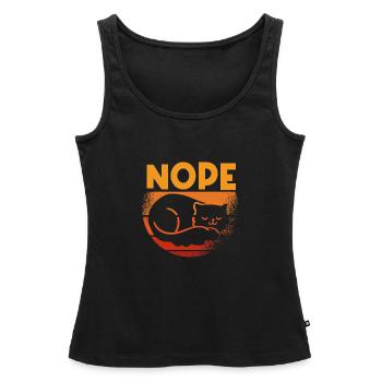 Nope La gueule de bois n’a pas envie - Débardeur bio Premium Femme - noir - Devant - AI Model Female 172 light (172cm)