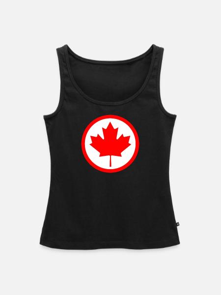 Canadas Maple Leaf - Frauen Premium Organic Tank Top - Schwarz