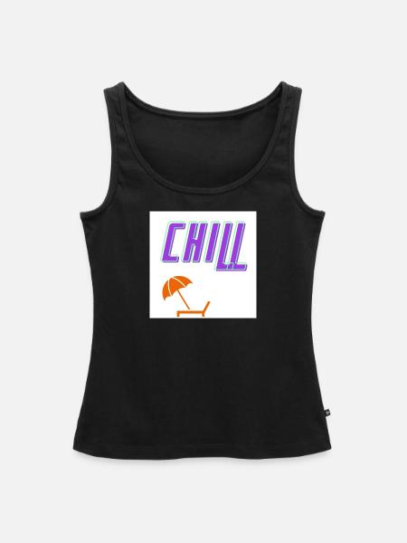 Chill lounge - Frauen Premium Organic Tank Top - Schwarz