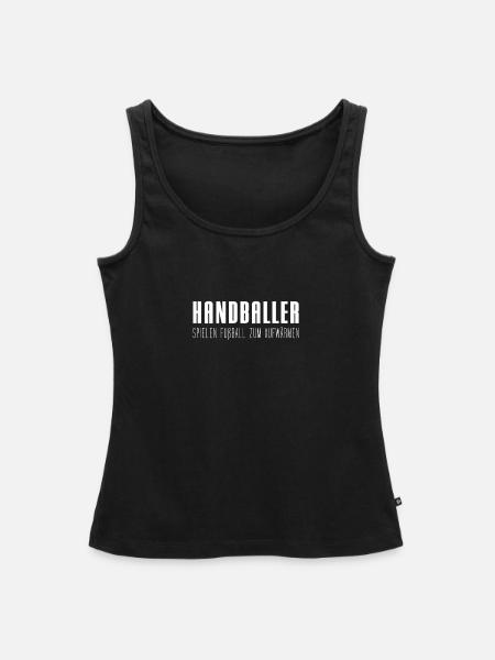 Handballer - Frauen Premium Organic Tank Top - Schwarz