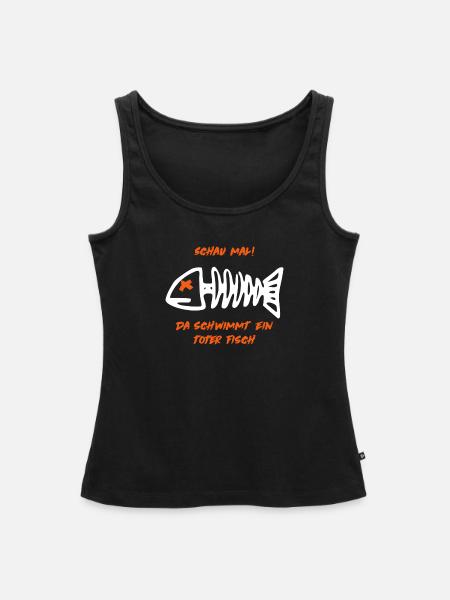 Toter Fisch - Frauen Premium Organic Tank Top - Schwarz