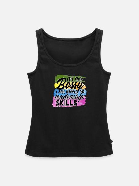 Im not bossy - Frauen Premium Organic Tank Top - Schwarz