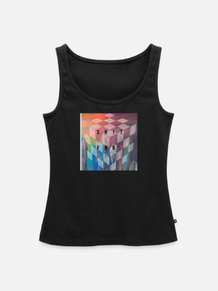 Würfel - Frauen Premium Organic Tank Top - Schwarz