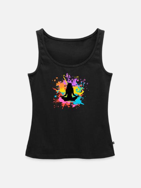 Spectrum Silhouettes - Frauen Premium Organic Tank Top - Schwarz