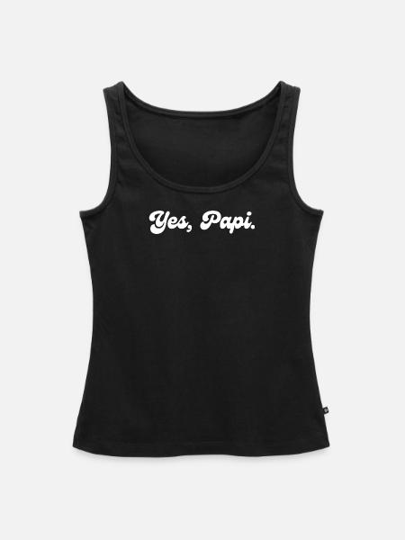 Yes Papi - Frauen Premium Organic Tank Top - Schwarz