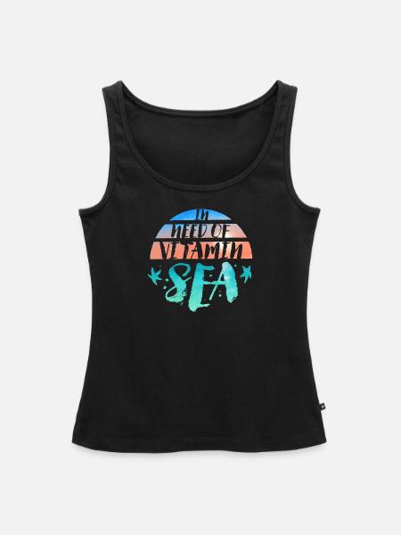 Vitamin-Meer - Frauen Premium Organic Tank Top - Schwarz
