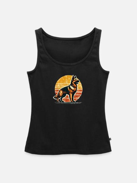 schäferhund - Frauen Premium Organic Tank Top - Schwarz