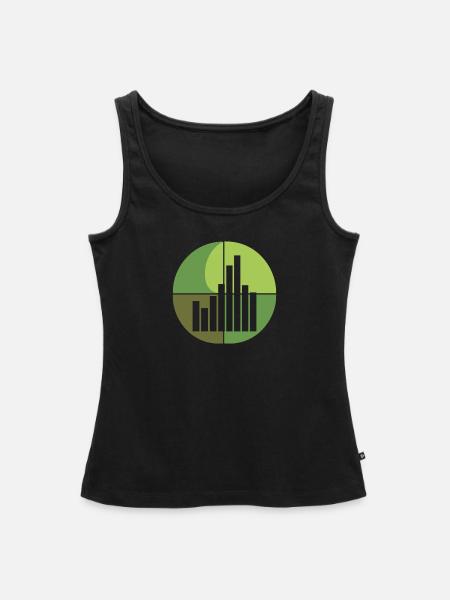Statistik Diagramme - Frauen Premium Organic Tank Top - Schwarz