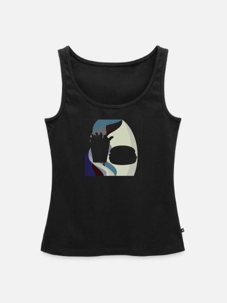 Burger Fries Grillen - Frauen Premium Organic Tank Top - Schwarz