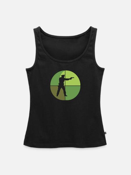 Polizei Notruf Kriminalitaet - Frauen Premium Organic Tank Top - Schwarz