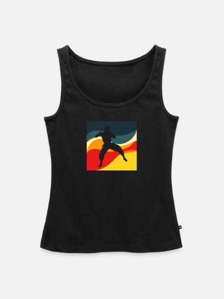 Kickboxing Kampfkunst Training - Frauen Premium Organic Tank Top - Schwarz