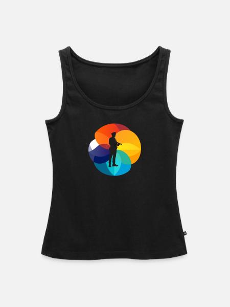 Polizei Streife Kriminalitaet - Frauen Premium Organic Tank Top - Schwarz