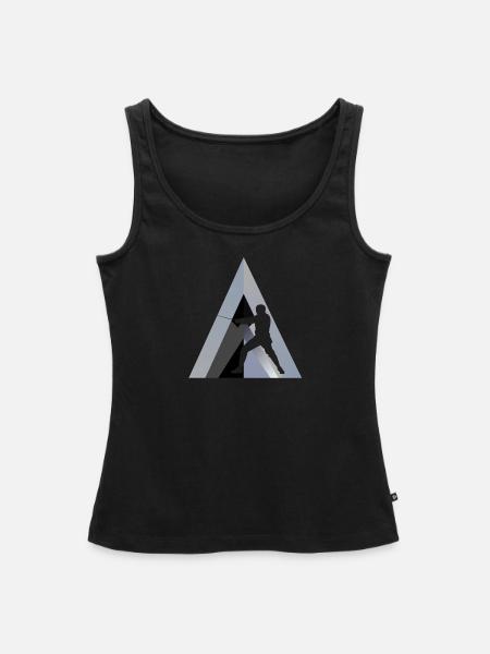 Fechten Florett Wettkampf - Frauen Premium Organic Tank Top - Schwarz