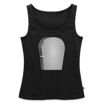 hallowee n801 - Frauen Premium Organic Tank Top - Schwarz - Vorne - AI Model Female 172 light (172cm)